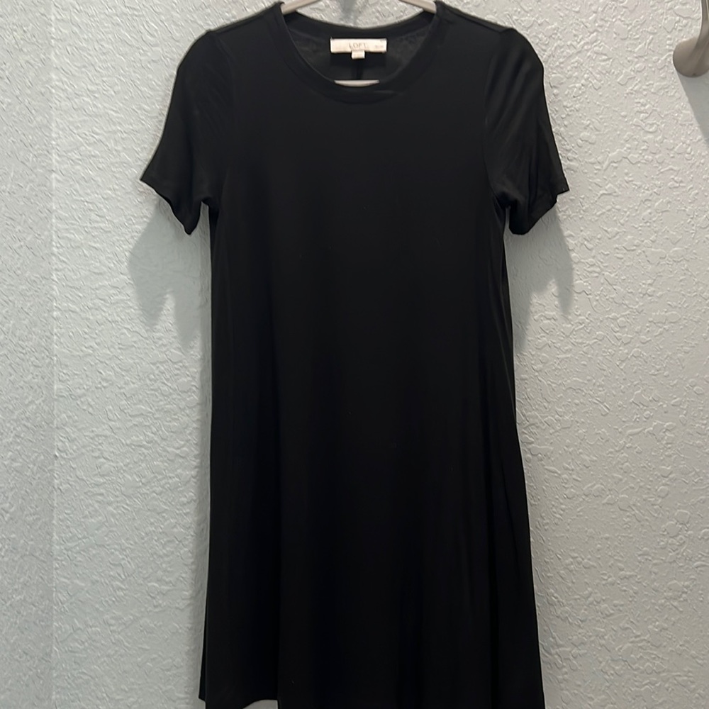 Thin black swing dress from loft